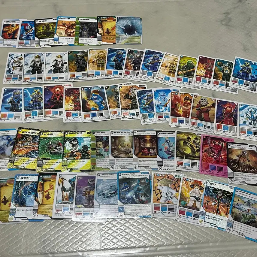 [BUNJANG] Lego Ninjago &amp; Super Heroes Vintage Card Bundle Set / 레고 닌자고, 슈퍼 히어로 옛날 카드 일괄