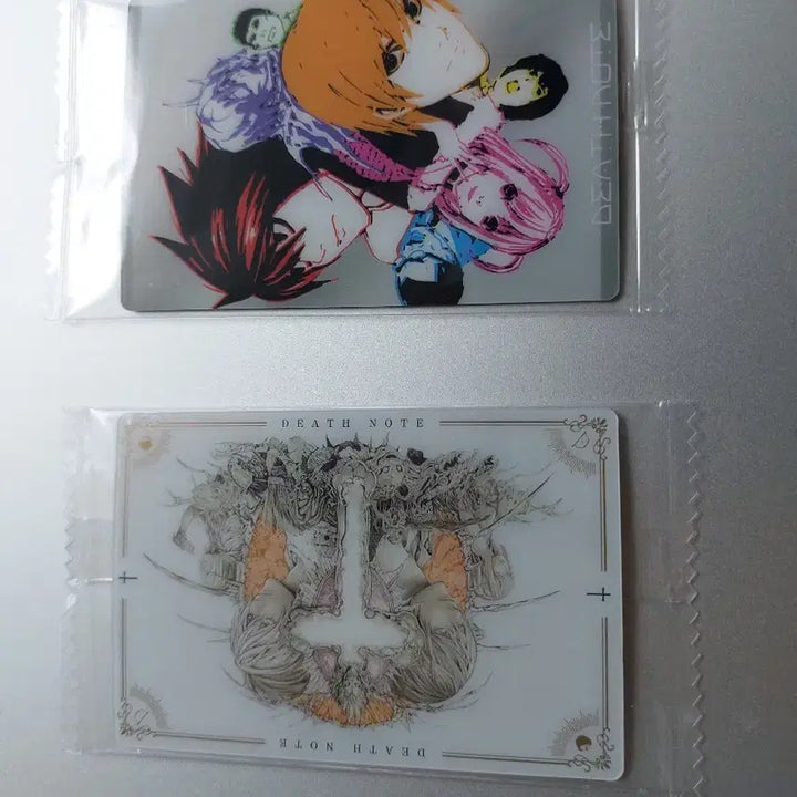 [BUNJANG] Death Note Lenticular Card Set (2 cards) / 데스노트 렌티큘러 2장 콜라보 카페+카드 2장