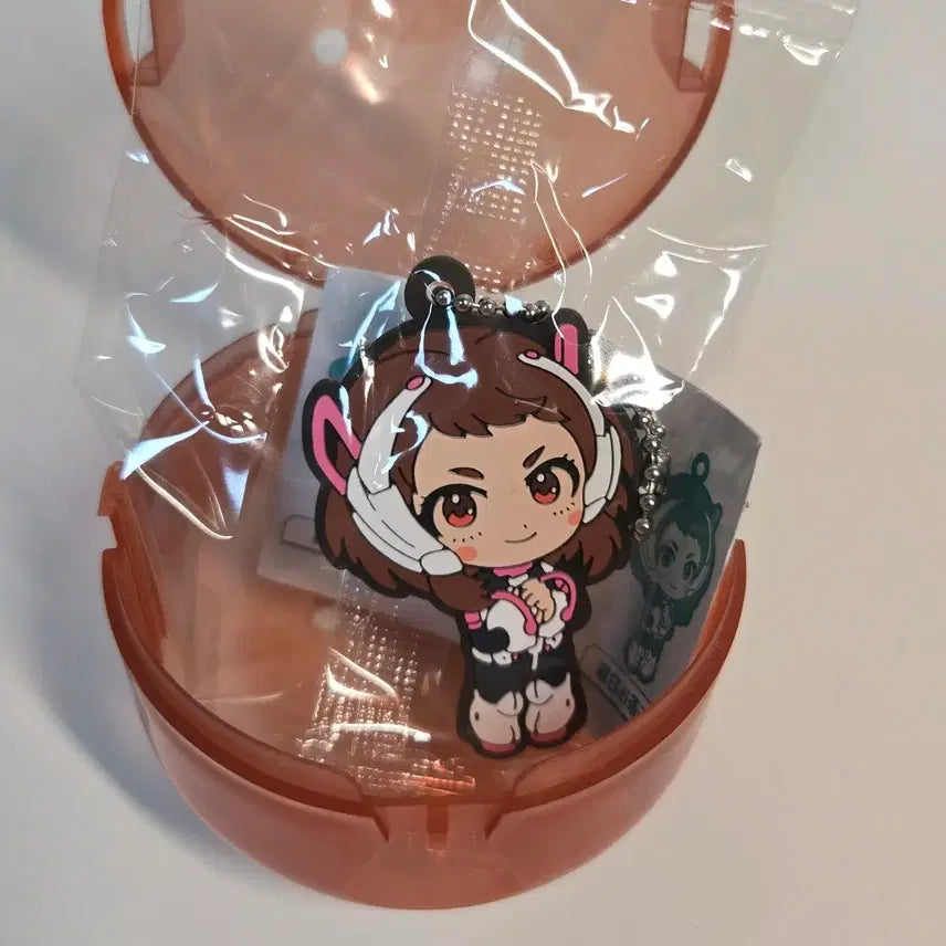 [BUNJANG] My Hero Academia Ochaco Uraraka Rubber Keychain / 나히아 고무 러버 키링 가챠 우라라카 오챠코