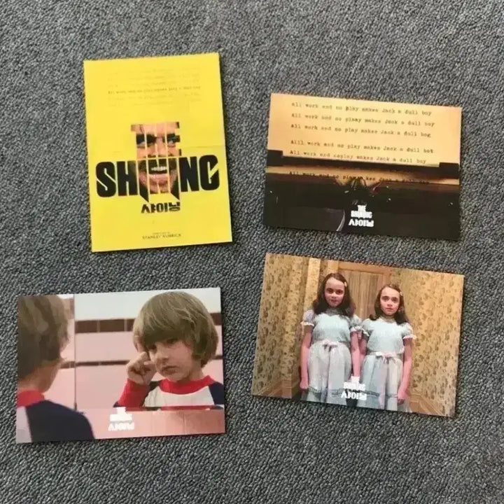 [BUNJANG] Stanley Kubrick Film Collection: The Shining &amp; 2001: A Space Odyssey - Pins, Postcards, Mousepad / 샤이닝 엽서세트 뱃지 스페이스오디세이2001 마우스패드 스탠리큐브릭영화