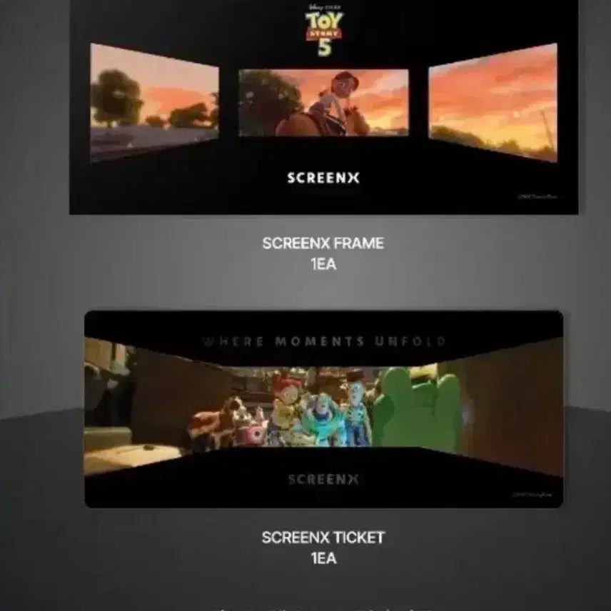 [BUNJANG] Toy Story ScreenX Extra Collection Ticket CGV Exclusive / 토이스토리 스크린엑스 엑스트라 컬렉션 티켓 CGV 특전