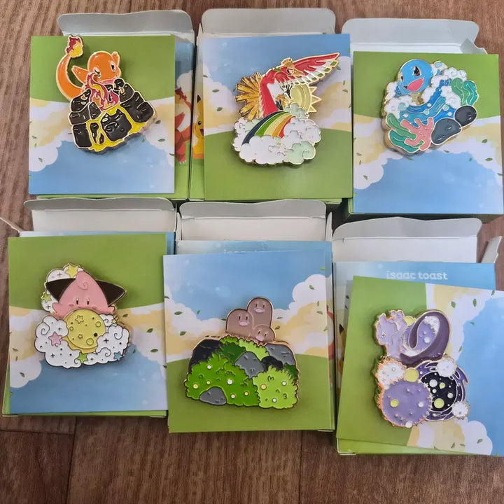 [BUNJANG] Isak Toast Pokemon Badge Set / 이삭토스트 포켓몬 뱃지 판매 셋트로만