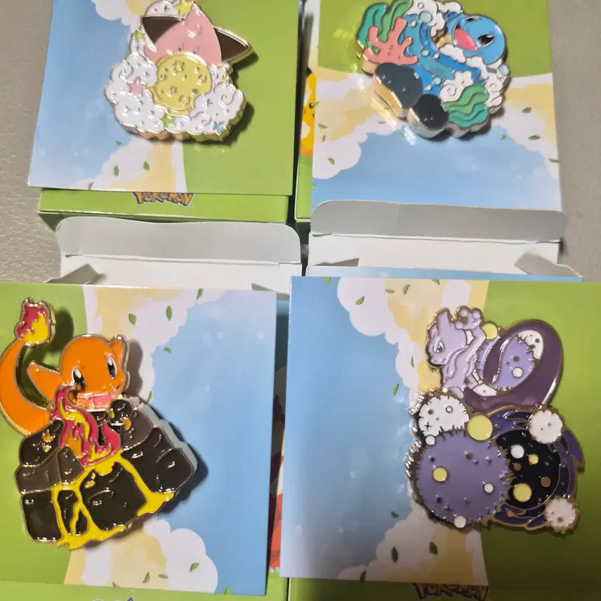 [BUNJANG] Isak Toast Pokemon Badge Set / 이삭토스트 포켓몬 뱃지 판매 셋트로만