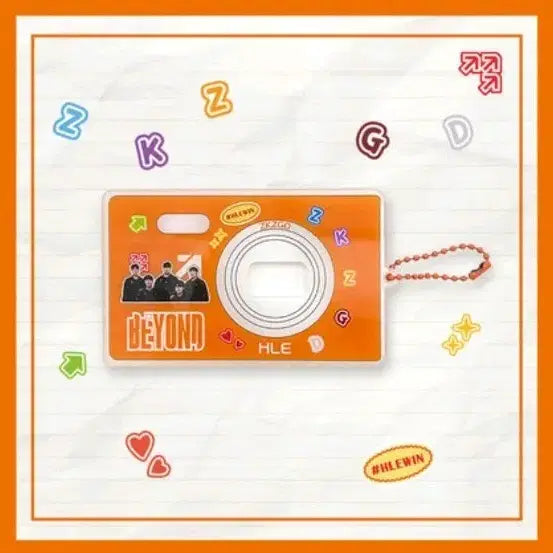 [BUNJANG] Hanwha Life Mini Camera Photocard Holder Keychain / 한화생명 미니카메라 포토카드 포카 홀더 키체인 키링