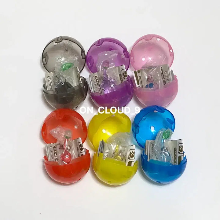 [BUNJANG] Pikmin Mezushi Gacha Series 2 Full Set / (세트) 피크민 메지루시 가챠 2탄 빨강 노랑 파랑 바위 보라 핑크