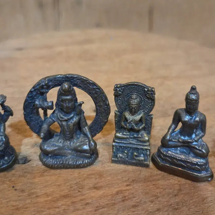 [BUNJANG] Bronze Mini Buddha Statues (Set of 8) / 동 미니 호신불 8점