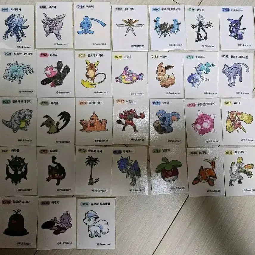 [BUNJANG] Pokemon Stickers Season 4 / 포켓몬 띠부씰 시즌4 판매 및 교환