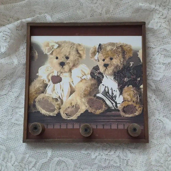 [BUNJANG] Vintage Teddy Bear Wood Key Holder / 빈티지후크 빈티지훅 빈티지키홀더 우드키홀더 빈티지우드 빈티지테디베어