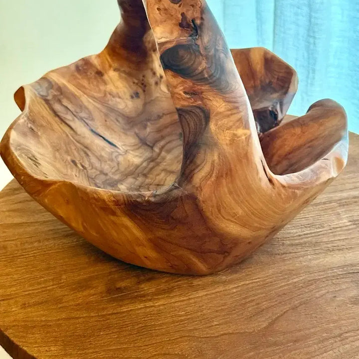 [BUNJANG] Burwood Solid Wood Carving Art Object / 벌우드 통원목 나무 조각품