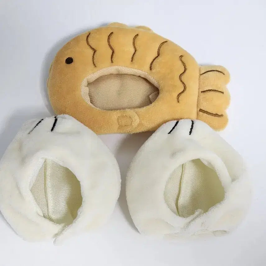 [BUNJANG] 10cm Doll Clothes - Steamed Bun Hat, Crucian Carp Hat / 10cm 인형옷 만두 찐빵모자 붕어빵 양도