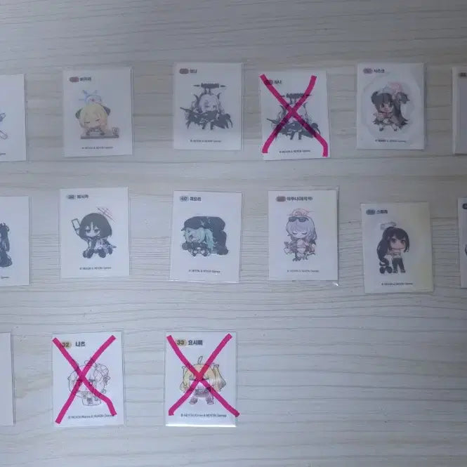 [BUNJANG] Blue Archive Stickers Bundle Set / 블루아카이브 띠부씰 일괄