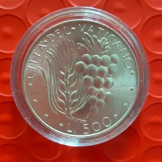 [BUNJANG] 1970 Vatican City 500 Lire Silver Coin / 1970년 바티칸 시국 500리라 포도&amp;밀  은화
