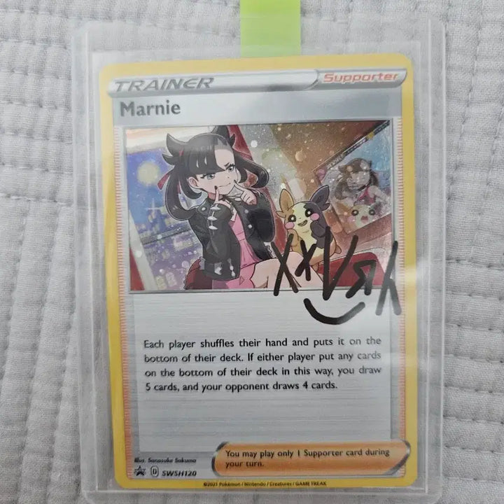 [BUNJANG] Pokemon Card Mari Signed Card / 포켓몬카드 마리 싸인카드