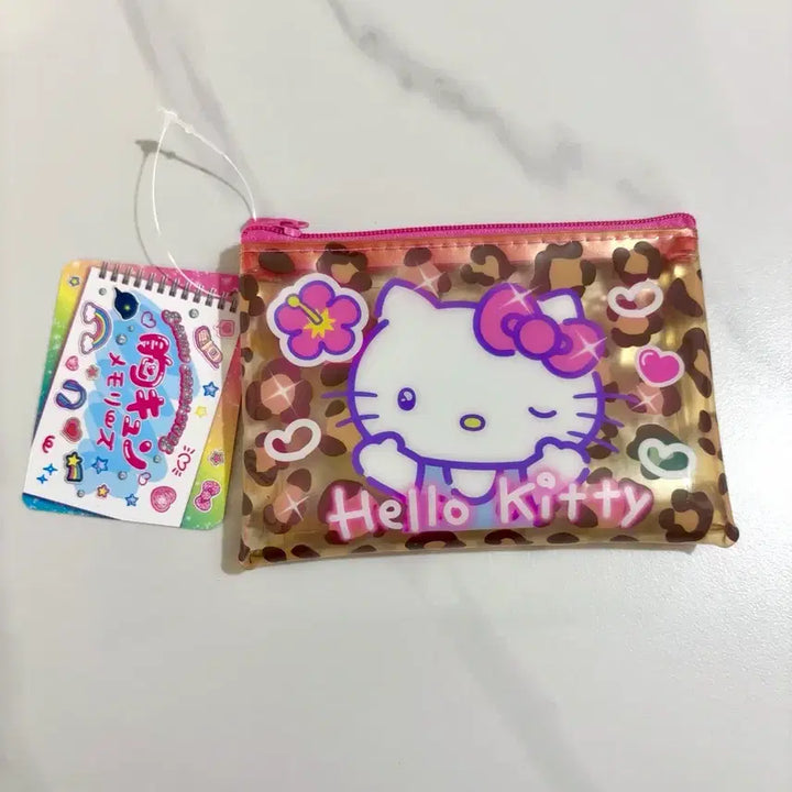 [BUNJANG] Sanrio Hello Kitty "Shimkung Memories" Leopard Pouch / 산리오 헬로키티 심쿵 메모리즈 레오파드 파우치 새상품