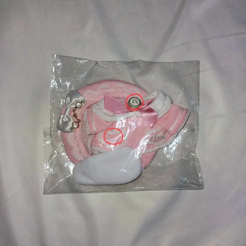 [BUNJANG] Blanc Bunny 10cm Plush Outfit Pink / 10cm인형옷 블랑버니[핑크] 양도합니다.