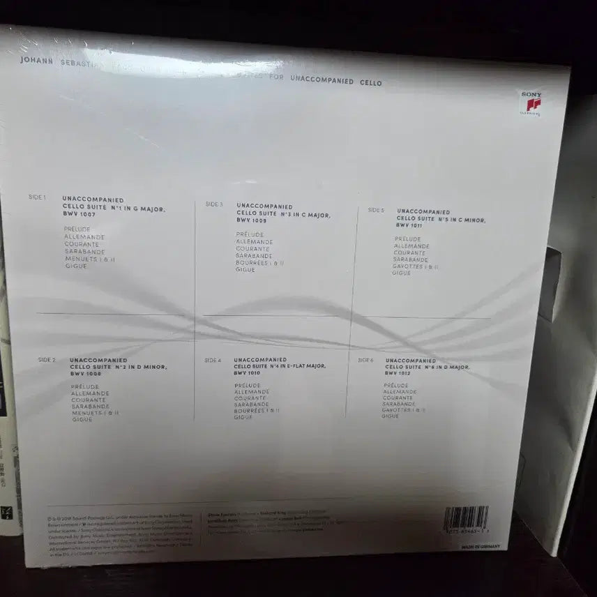 [BUNJANG] Yo-Yo Ma Bach Cello Suites Collection 3LP Sealed / 요요마 바흐 첼로독주곡 모음집 3LP 미개봉