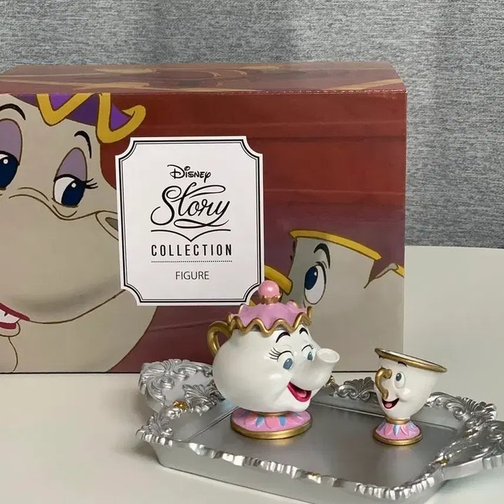 [BUNJANG] Disney Story Collection Beauty and the Beast Mrs. Potts and Chip Teapot Set / 디즈니 스토리 컬렉션 미녀와 야수 포트 부인과 칩 티팟세트(새상품)