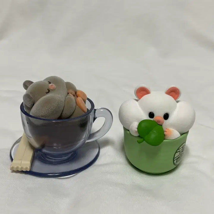 [BUNJANG] Tinyville Hamster Figurines (Set of 2) / 타이니빌 햄스터 피규어