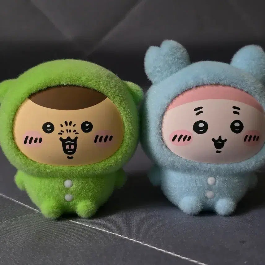 [BUNJANG] Chiikawa Face Change Flokey Material Plush Charm Set / 치이카와페이스체인지(플로키재질)