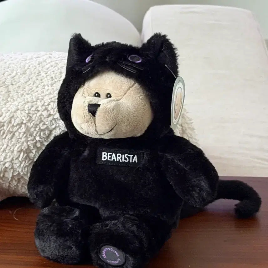 [BUNJANG] Starbucks Halloween Black Cat Bearista Bear Plush Toy 2020 / 스타벅스 할로윈 블랙캣 베어리스타