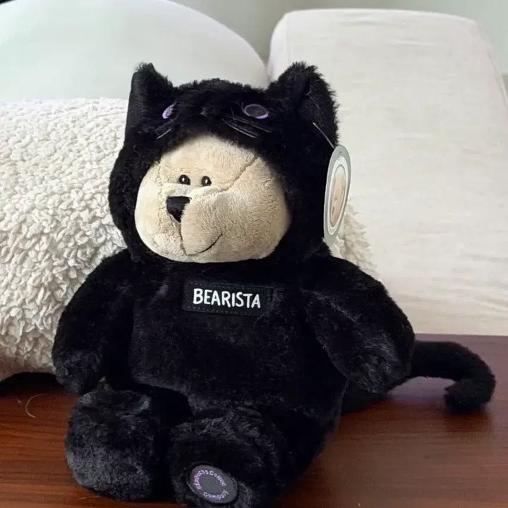 [BUNJANG] Starbucks Halloween Black Cat Bearista Bear Plush Toy 2020 / 스타벅스 할로윈 블랙캣 베어리스타