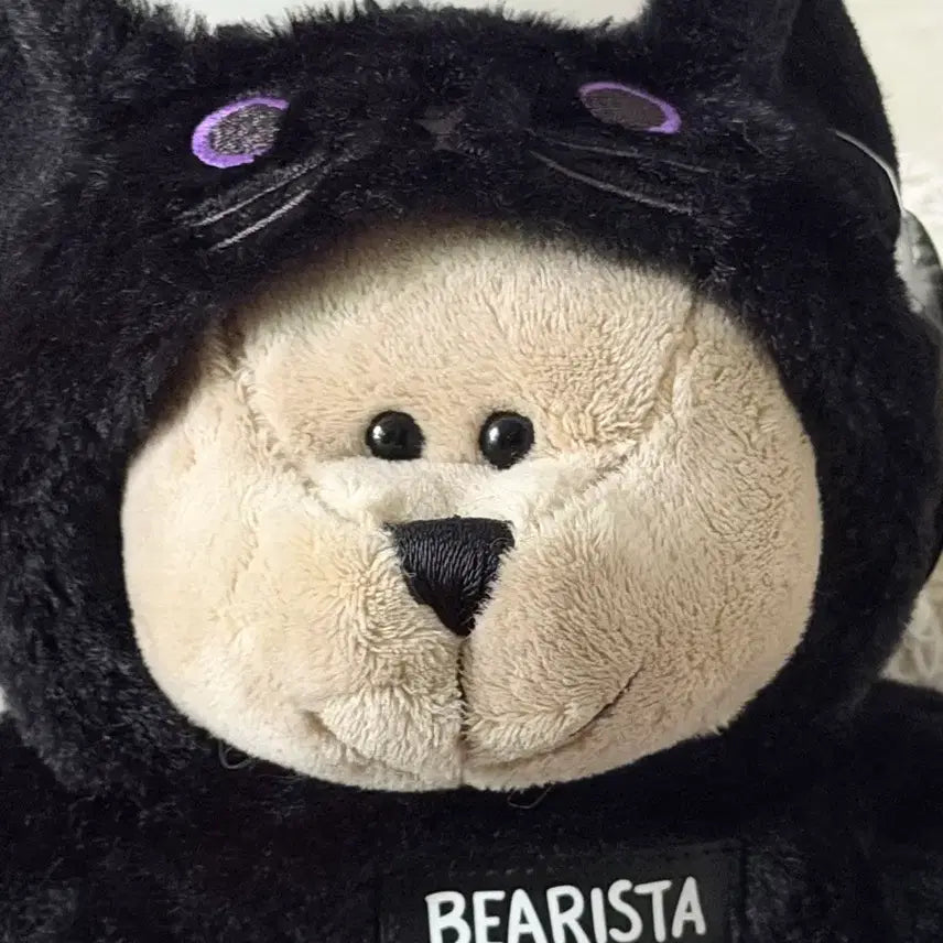 [BUNJANG] Starbucks Halloween Black Cat Bearista Bear Plush Toy 2020 / 스타벅스 할로윈 블랙캣 베어리스타