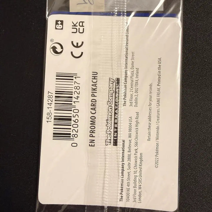 [BUNJANG] 2022 Pokemon North American GO Promo Pikachu Holo-02 Sealed / [등급용/미개봉] 2022 포켓몬 북미판 GO 프로모 피카츄 홀로-02