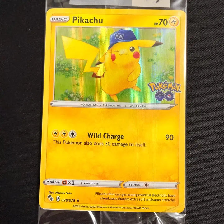 [BUNJANG] 2022 Pokemon North American GO Promo Pikachu Holo-03 Sealed / [등급용/미개봉] 2022 포켓몬 북미판 GO 프로모 피카츄 홀로-03