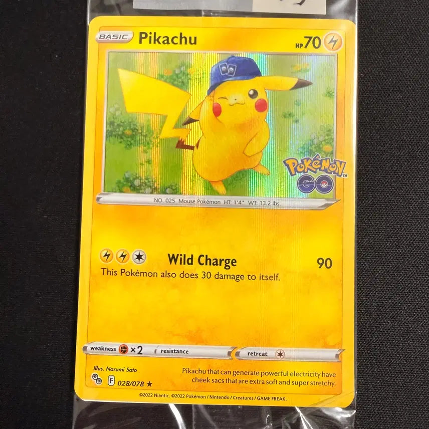 [BUNJANG] 2022 Pokemon North American GO Promo Pikachu Holo-03 Sealed / [등급용/미개봉] 2022 포켓몬 북미판 GO 프로모 피카츄 홀로-03