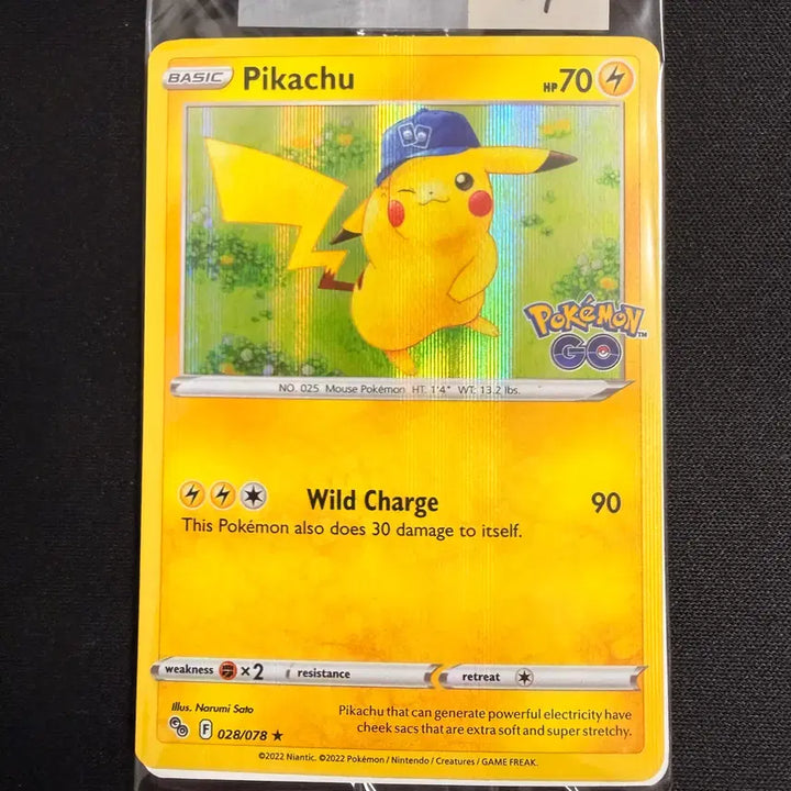 [BUNJANG] 2022 Pokemon North American GO Promo Pikachu Holo-04 Sealed / [등급용/미개봉] 2022 포켓몬 북미판 GO 프로모 피카츄 홀로-04