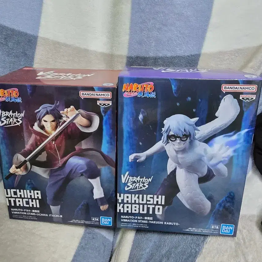 [BUNJANG] Vibration Stars Uchiha Itachi / Yakushi Kabuto Figure Set / 나루토 바이브레이션 스타즈 우치하 이타치/야쿠시 카부토 피규어