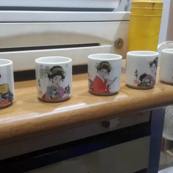 [BUNJANG] 1960s Unused Sake Cup Set / 1960 미사용 정종잔 세트