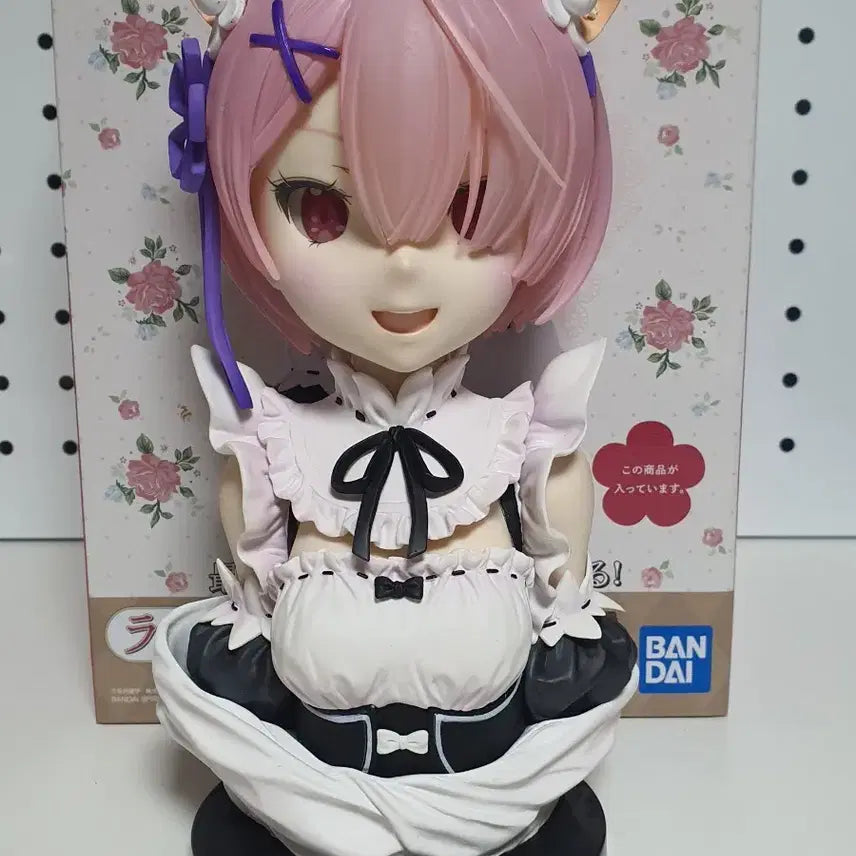 [BUNJANG] Re:Zero Ichiban Kuji Ram Last One Nekomimi Bust Figure (Opened) / 택포 7)리제로 이치방쿠지 람 라스트원 상 네코미미 피규어 흉상