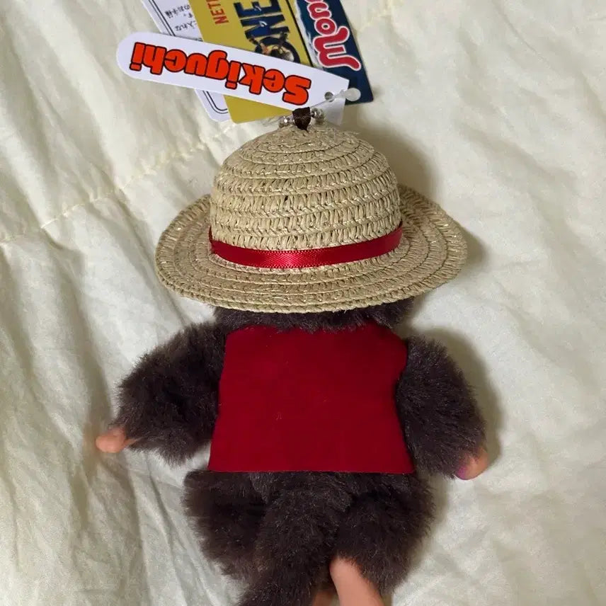 [BUNJANG] Monchhichi x One Piece Collaboration Mascot Keychain / 몬치치 원피스 마스코트 키링