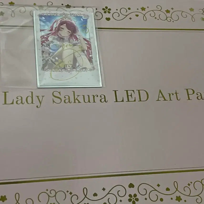 [BUNJANG] Sakura Miko LED Art Panel + Signed Card Set / 홀로라이브 사쿠라미코 led 아트패널 + 직필 한정 싸인카드 판매합니다