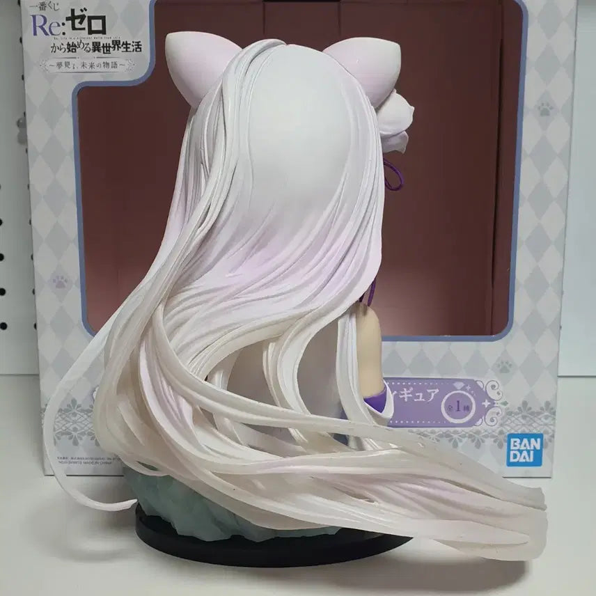 [BUNJANG] Re:Zero Emilia Last One Ver. Nekomimi Bust Figure / 택포5)리제로 이치방쿠지 에밀리아 라스트원 상 네코미미 피규어 흉상