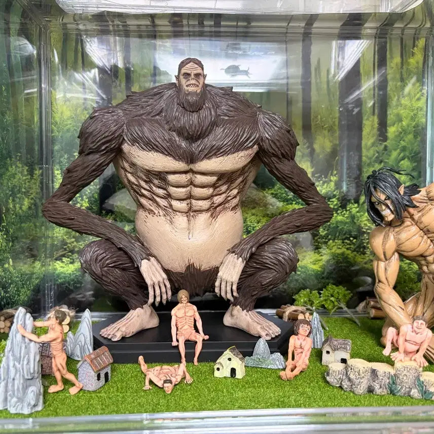 [BUNJANG] Beast Titan &amp; Eren Yeager Figure Set / 짐승거인 피규어