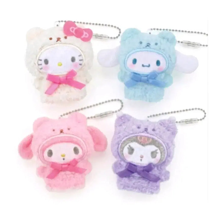 [BUNJANG] Sanrio Characters Finger Doll 4-Piece Set / 산리오 캐릭터즈 핑거 인형 4종세트