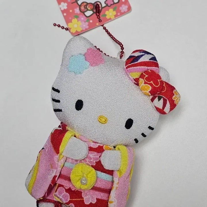 [BUNJANG] Sanrio Kimono Kitty Plush Keychain / 산리오 기모노 키티 키링 누이 인형
