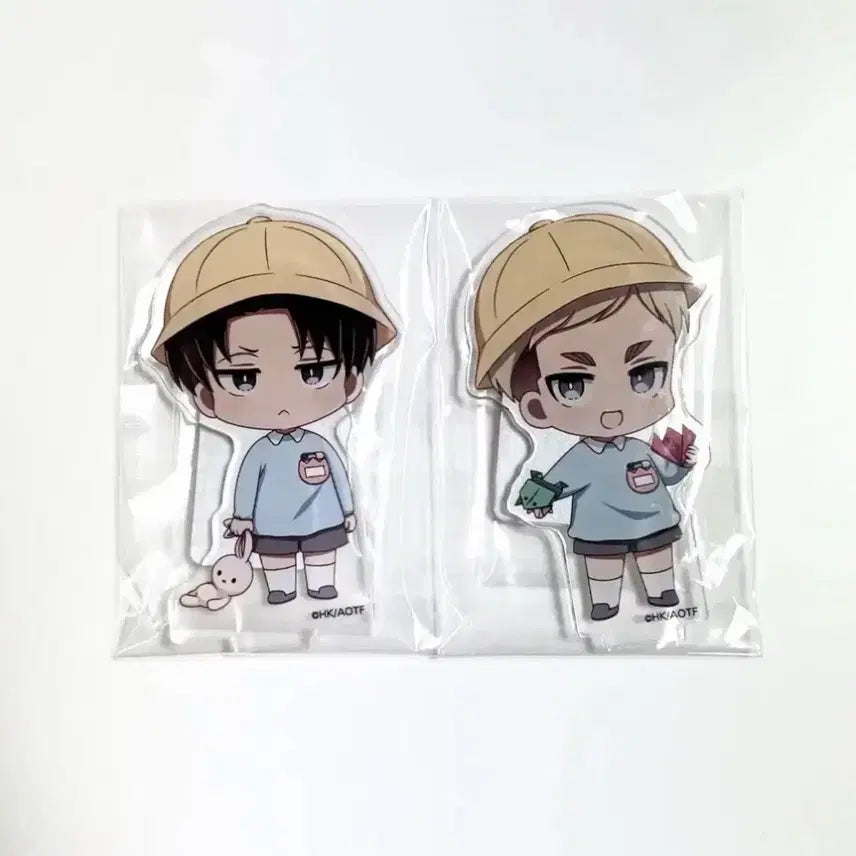 [BUNJANG] Attack on Titan Levi Erwin Kindergarten Acrylic Standee (Sealed) / 진격의 거인 진격거 리바이 엘빈 유치원 아크릴 미개봉