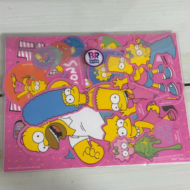 [BUNJANG] The Simpsons Sticker Set / 새상품 심슨 스티커 배스킨라빈스 배라 굿즈