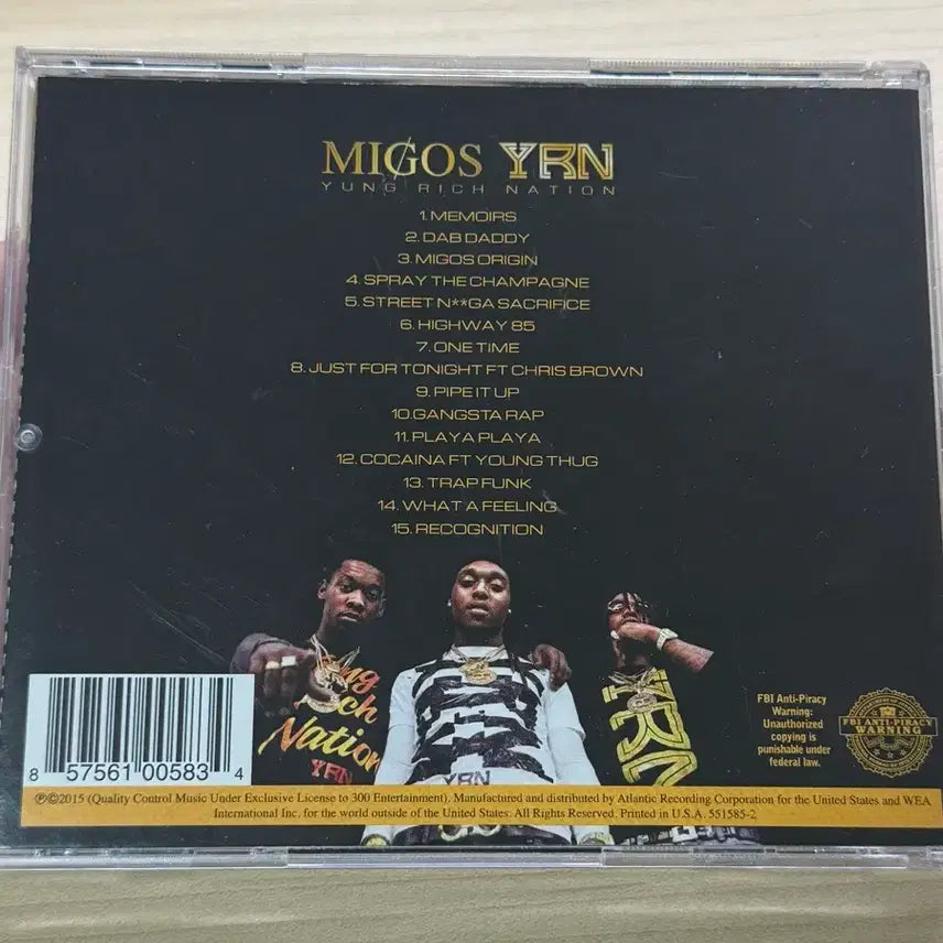 [BUNJANG] Migos YRN Official Debut Studio Album CD / Migos YRN 앨범 CD 판매 양도 급처