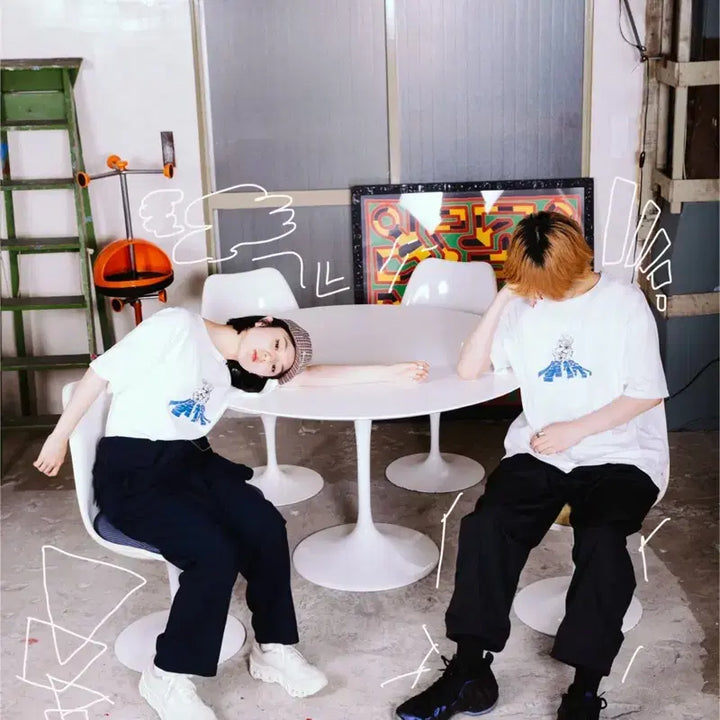 [BUNJANG] NATORI NATORIUM White Basic T-shirt Performance Apparel / 나토리 나토리움 마찰 화이트 기본 티 공연 내한 의류 옷