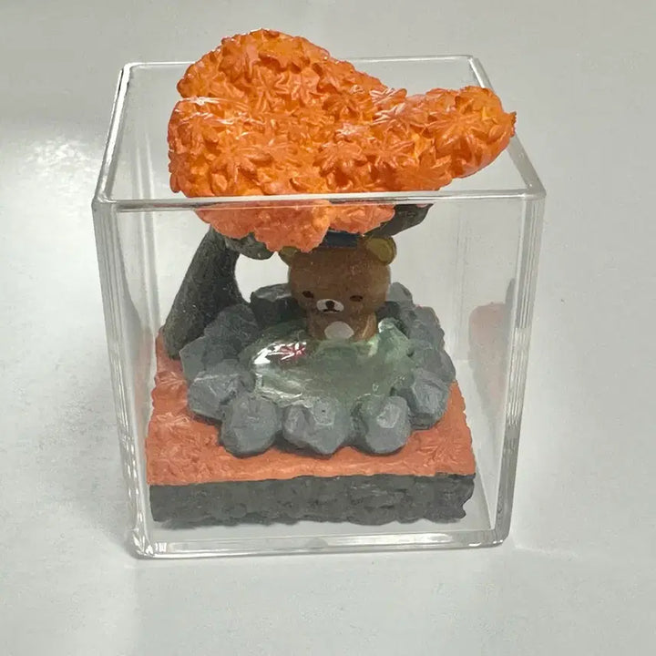 [BUNJANG] San-X Rilakkuma Seasonal Terrarium Hot Spring Classic Figure / 산엑스 리락쿠마 계절의 테라리움 리멘트 온천 고전 피규어