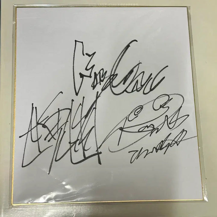 [BUNJANG] Tsuneta Seki King Gnu Autographed Japanese Paper / 킹누 친필 싸인 시키시 츠네타, 세키