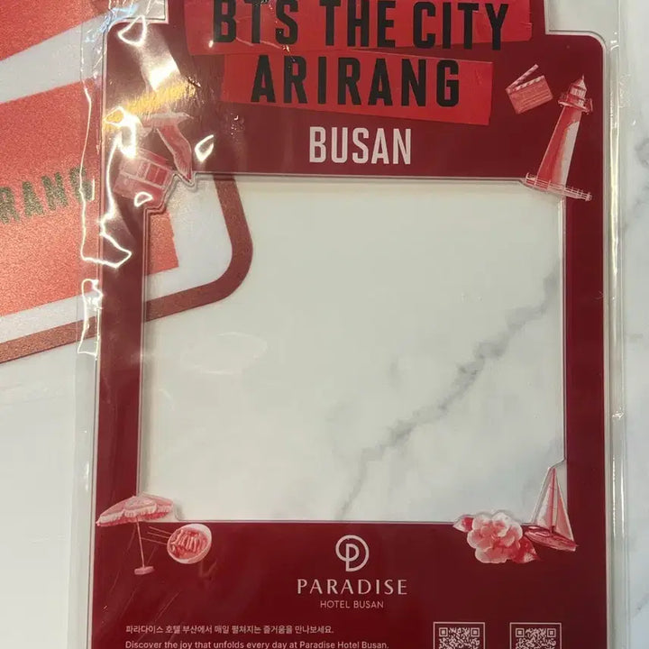 [BUNJANG] BTS THE CITY ARIrang BUSAN Paradise Hotel Goods Window Banner &amp; Acrylic Topper / BTS THE CITY ARIrang BUSAN 파라다이스호텔 굿즈