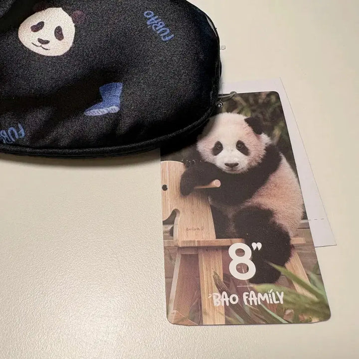[BUNJANG] Fu Bao Panda Sleep Mask - Early Goods / 푸바오 판다 수면 안대 초기굿즈 새상품 미사용 (택O)
