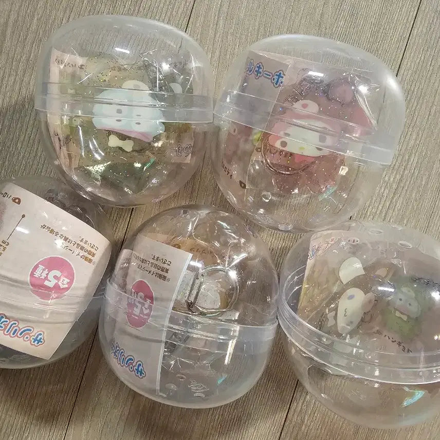 [BUNJANG] Sanrio Characters Lattykuma Version Acrylic Keyholder Set / 산리오 캐릭터 아크릴 키홀더 라테쿠마 버전5종세트