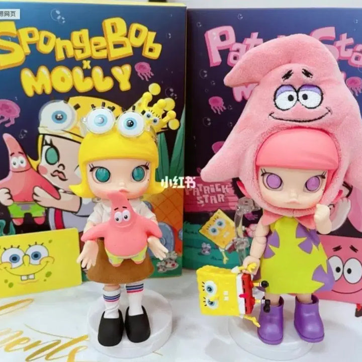 [BUNJANG] Pop Mart SpongeBob Patrick Molly BDJ Bundle Set / 팝마트 스폰지밥, 뚱이 몰리 BDJ 미개봉새상품 일괄판매(택포)
