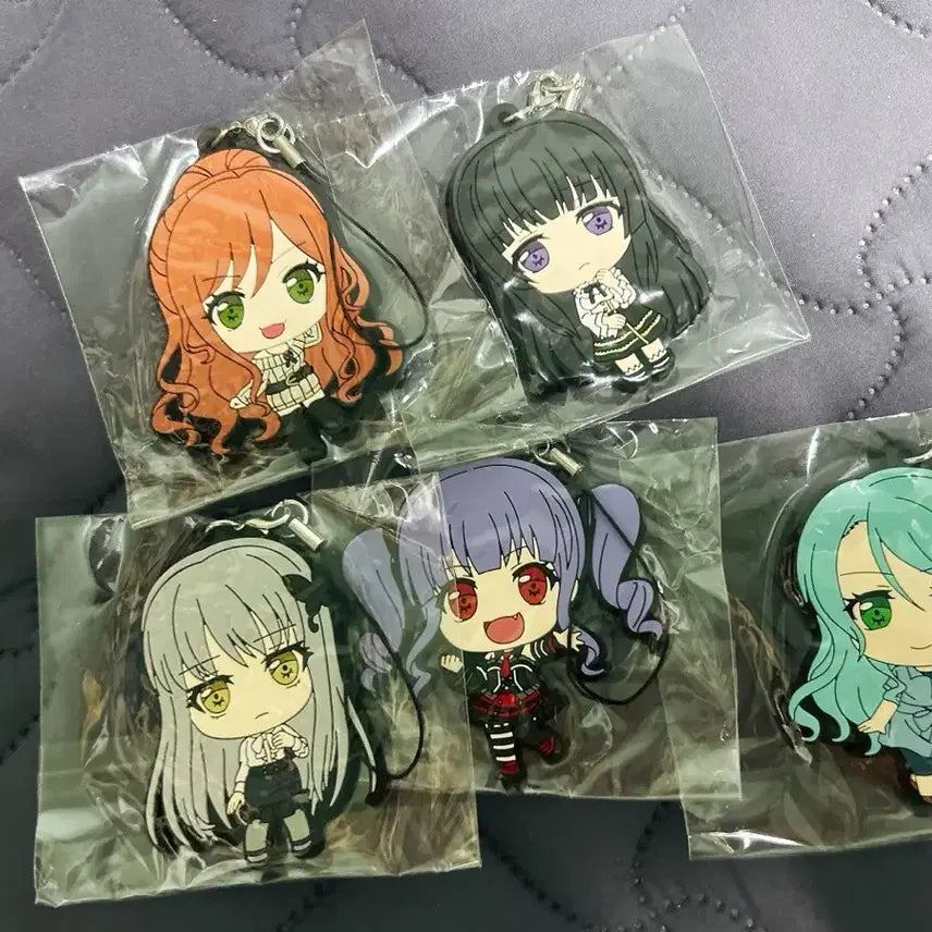 [BUNJANG] BanG Dream! Roselia Rubber Strap Set / 뱅드림 로젤리아 러버스트랩